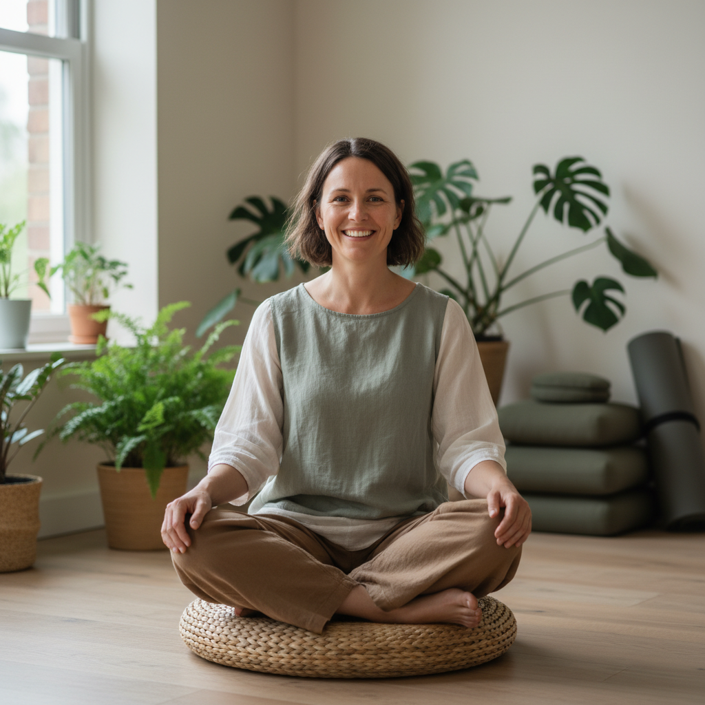 Meditasyon eğitmeni portresi